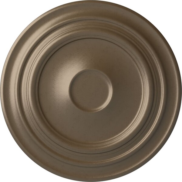 Ekena Millwork Giana Ceiling Medallion (Fits Canopies up to 7 7/8"), Hand-Painted Warm Silver, 32 5/8"OD x 1 1/2"P CM32GIWSS - main